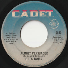 画像をギャラリービューアに読み込む, Etta James - Almost Persuaded / Steal Away (7 inch Record / Used)