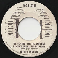 画像をギャラリービューアに読み込む, Luther Ingram - (If Loving You Is Wrong) I Don't Want To Be Right / Puttin' Game Down (7 inch Record / Used)