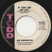 画像をギャラリービューアに読み込む, Joe Henderson - Snap Your Fingers / If You See Me Cry (7 inch Record / Used)