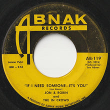 画像をギャラリービューアに読み込む, Jon & Robin, In Crowd - Do It Again A Little Bit Slower / If I Need Someone - It's You (7 inch Record / Used)