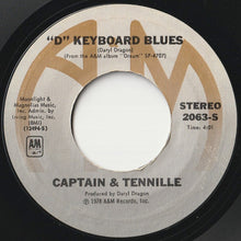 画像をギャラリービューアに読み込む, Captain & Tennille - You Never Done It Like That / "D" Keyboard Blues (7 inch Record / Used)