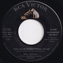 画像をギャラリービューアに読み込む, Neil Sedaka - You Mean Everything To Me / Run Samson Run (7 inch Record / Used)