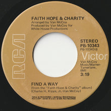 画像をギャラリービューアに読み込む, Faith Hope & Charity - To Each His Own / Find A Way (7 inch Record / Used)