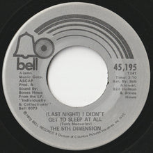 画像をギャラリービューアに読み込む, 5th Dimension - (Last Night) I Didn't Get To Sleep At All / The River Witch (7 inch Record / Used)