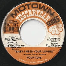 画像をギャラリービューアに読み込む, Four Tops - Baby I Need Your Loving / Without The One You Love (Life's Not Worthwhile) (7 inch Record / Used)