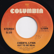 画像をギャラリービューアに読み込む, Cheryl Lynn - Got To Be Real / Come In From The Rain (7 inch Record / Used)