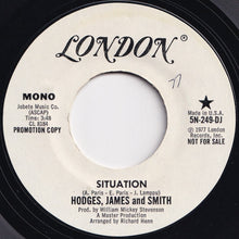 画像をギャラリービューアに読み込む, Hodges, James And Smith - Situation (Mono) / (Stereo) (7 inch Record / Used)