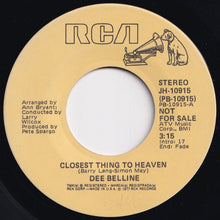 画像をギャラリービューアに読み込む, Dee Belline - Closest Thing To Heaven (Mono) / (Stereo) (7 inch Record / Used)