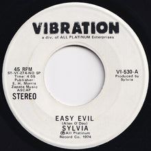 画像をギャラリービューアに読み込む, Sylvia - Easy Evil (Mono) / (Stereo) (7 inch Record / Used)