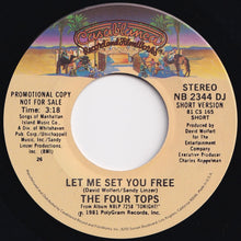 画像をギャラリービューアに読み込む, Four Tops - Let Me Set You Free (Short Version) / (Long Version) (7 inch Record / Used)