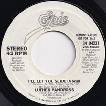 画像をギャラリービューアに読み込む, Luther Vandross - I'll Let You Slide / I'll Let You Slide (7 inch Record / Used)