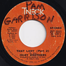 画像をギャラリービューアに読み込む, Isley Brothers - That Lady (Part 1) / (Part 2) (7 inch Record / Used)