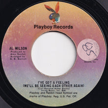 画像をギャラリービューアに読み込む, Al Wilson - I've Got A Feeling (We'll Be Seeing Each Other Again) / Be Concerned (7 inch Record / Used)