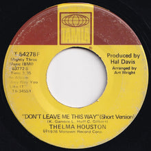 画像をギャラリービューアに読み込む, Thelma Houston - Don't Leave Me This Way (Short Version) / Today Will Soon Be Yesterday (7 inch Record / Used)