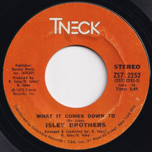 画像をギャラリービューアに読み込む, Isley Brothers - What It Comes Down To / The Highways Of My Life (7 inch Record / Used)