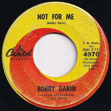Load image into Gallery viewer, Bobby Darin - 18 Yellow Roses / Not For Me (7 inch Record / Used)