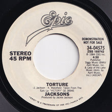 画像をギャラリービューアに読み込む, Jacksons - Torture / Torture (7 inch Record / Used)