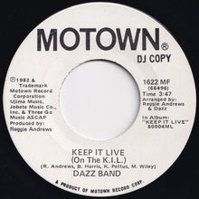 画像をギャラリービューアに読み込む, Dazz Band - Keep It Live (On The K.I.L.) / Keep It Live (On The K.I.L.) (7 inch Record / Used)