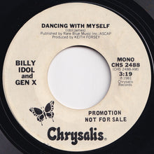 画像をギャラリービューアに読み込む, Billy Idol, Gen X - Dancing With Myself (Mono) / (Stereo) (7 inch Record / Used)