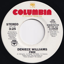 画像をギャラリービューアに読み込む, Deniece Williams - Free (Mono) / (Stereo) (7 inch Record / Used)