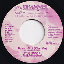 画像をギャラリービューアに読み込む, Pam Todd - Baise Moi (Kiss Me) / (Instrumental) (7 inch Record / Used)