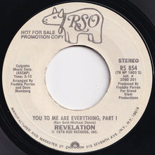 画像をギャラリービューアに読み込む, Revelation - You To Me Are Everything (Part 1) (Mono) / (Stereo) (7 inch Record / Used)