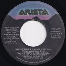 Load image into Gallery viewer, Whitney Houston - You Give Good Love / Greatest Love Of All (7 inch Record / Used)