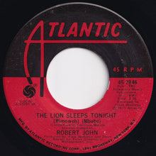 画像をギャラリービューアに読み込む, Robert John - The Lion Sleeps Tonight (Wimoweh) (Mbube) / Janet (7 inch Record / Used)