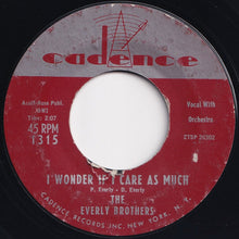 画像をギャラリービューアに読み込む, Everly Brothers - Bye Bye Love / I Wonder If I Care As Much (7 inch Record / Used)