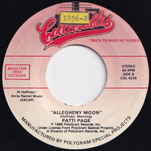 画像をギャラリービューアに読み込む, Teresa Brewer / Patti Page - Music Music Music / Allegheny Moon (7 inch Record / Used)