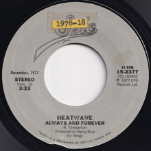 画像をギャラリービューアに読み込む, Heatwave - Boogie Nights / Always And Forever (7 inch Record / Used)