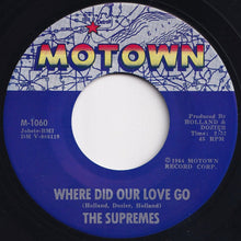 Load image into Gallery viewer, Supremes - Where Did Our Love Go / He Means The World To Me (7 inch Record / Used)