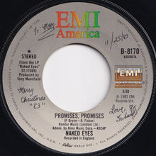 画像をギャラリービューアに読み込む, Naked Eyes - Promises, Promises / A Very Hard Act To Follow (7 inch Record / Used)