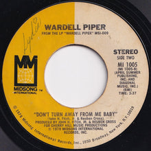画像をギャラリービューアに読み込む, Wardell Piper - Super Sweet / Don't Turn Away From Me Baby (7 inch Record / Used)