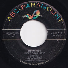 画像をギャラリービューアに読み込む, Lloyd Price And His Orchestra - (You've Got) Personality / Have You Ever Had The Blues (7 inch Record / Used)