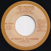 画像をギャラリービューアに読み込む, Al Hudson & The Partners - You Can Do It / I Don't Want You To Leave Me (7 inch Record / Used)