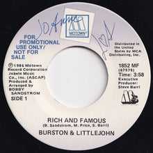 画像をギャラリービューアに読み込む, Burston & Littlejohn - Rich And Famous / Rich And Famous (7 inch Record / Used)