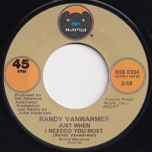画像をギャラリービューアに読み込む, Randy Vanwarmer - Just When I Needed You Most / Your Light (7 inch Record / Used)