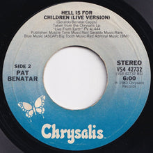 画像をギャラリービューアに読み込む, Benatar - Love Is A Battlefield / Hell Is For Children (Live Version) (7 inch Record / Used)