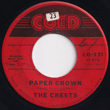 画像をギャラリービューアに読み込む, Crests - A Year Ago Tonight / Paper Crown (7 inch Record / Used)