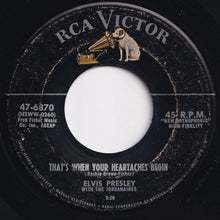 画像をギャラリービューアに読み込む, Elvis Presley - All Shook Up / That's When Your Heartaches Begin (7 inch Record / Used)
