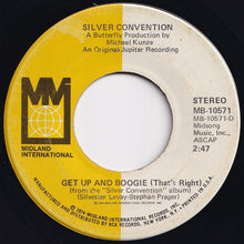 画像をギャラリービューアに読み込む, Silver Convention - Get Up And Boogie (That's Right) / Son Of A Gun (7 inch Record / Used)