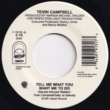 画像をギャラリービューアに読み込む, Tevin Campbell - Tell Me What You Want Me To Do (Edit) / (Instrumental) (7 inch Record / Used)