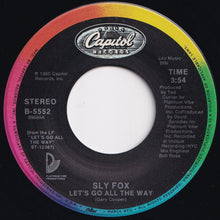 画像をギャラリービューアに読み込む, Sly Fox - Let's Go All The Way / Como Tu Te Llama? (What Is Your Name) (Reduced Remix) (7 inch Record / Used)