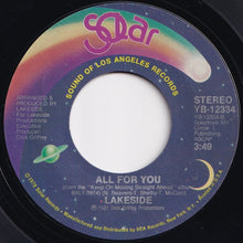 Load image into Gallery viewer, Lakeside - We Want You (On The Floor) / All For You (7 inch Record / Used)