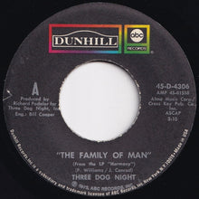 画像をギャラリービューアに読み込む, Three Dog Night - The Family Of Man / Going In Circles (7 inch Record / Used)