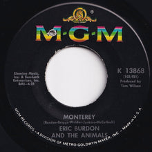 Load image into Gallery viewer, Eric Burdon & The Animals - Monterey / Ain't That So (7 inch Record / Used)