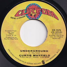 画像をギャラリービューアに読み込む, Curtis Mayfield - Freddie's Dead (Theme From Superfly) / Underground (7 inch Record / Used)