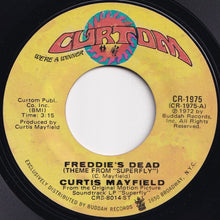 画像をギャラリービューアに読み込む, Curtis Mayfield - Freddie's Dead (Theme From Superfly) / Underground (7 inch Record / Used)