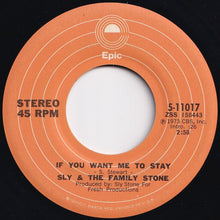 画像をギャラリービューアに読み込む, Sly & The Family Stone - If You Want Me To Stay / Babies Makin' Babies (7 inch Record / Used)